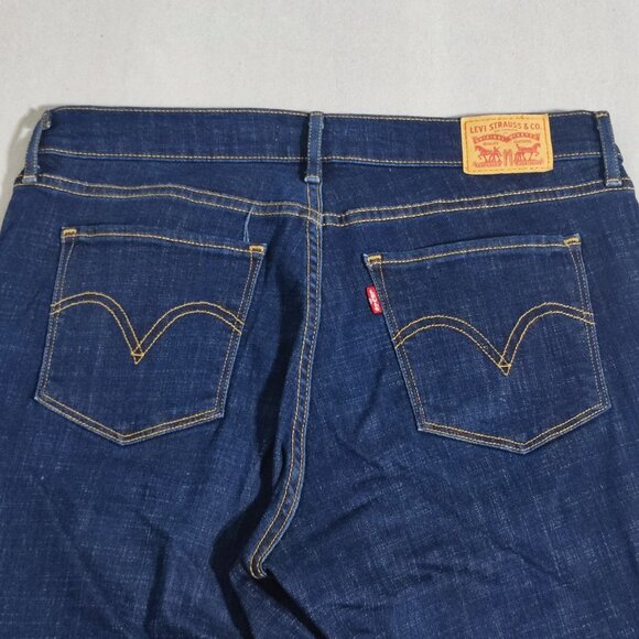 Levi's jeans women's size 12M W31/L32 indigo blue Classic Bootcut high rise - Picture 4 of 14
